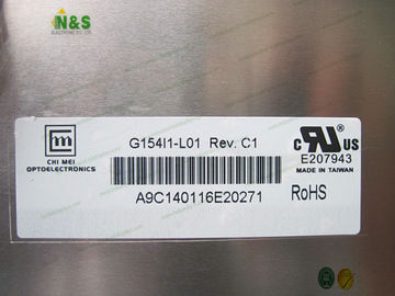G154I1-L01 CMO এ-সি টিএফএফটি- LCD ডিসপ্লে প্যানেল 15.4 ইঞ্চি 1২80 × 800 ফ্ল্যাট আয়তক্ষেত্র প্রদর্শন