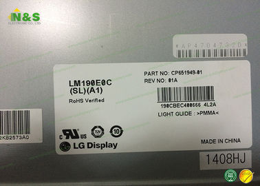 LM190E0C-SLA1 সাধারণভাবে কালো 19.0 ইঞ্চি ল্যাপটপ শিল্প অ্যাপ্লিকেশনের জন্য LCD স্ক্রিন